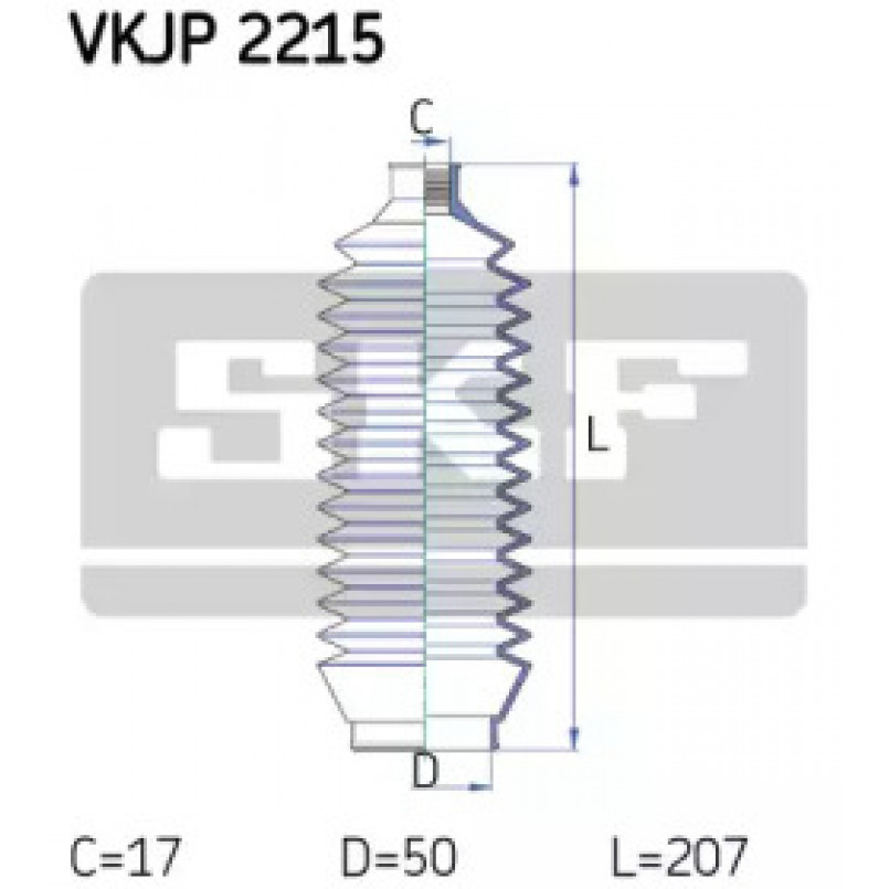 VKJP 2215 SKF - Пильовик привідного валу